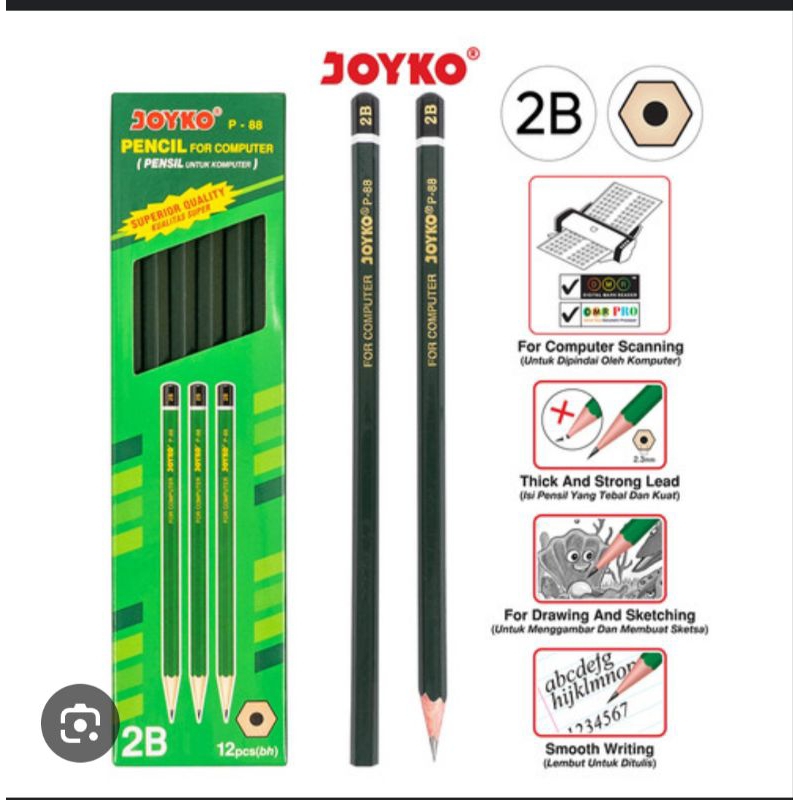 

1 Kotak pensil 2b Joyko ( isi 12 )