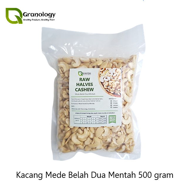 

(RAW) Kacang Mede Belah Dua Mentah / Raw Halves Cashew Nut (500 gram)