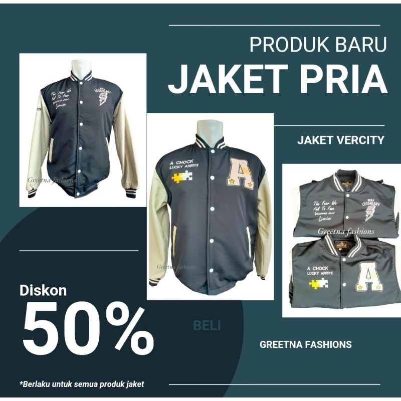 Jaket Versity Baseball FULL BORDIR - Jaket bomber versity original premium- jaket pria new Arival - 