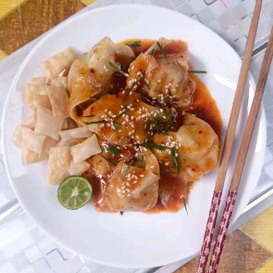 Pangsit Judes (Jujur Pedasnya) / Pangsit Rebus / Pangsit Pedas / Pangsit