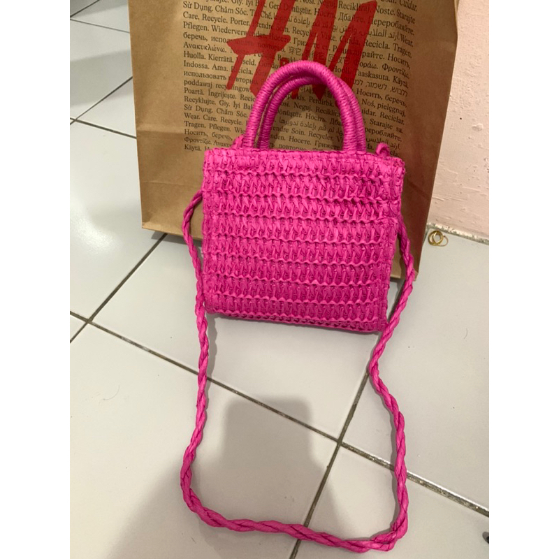 Tas sling H&M pink/H&M cross body bag pink