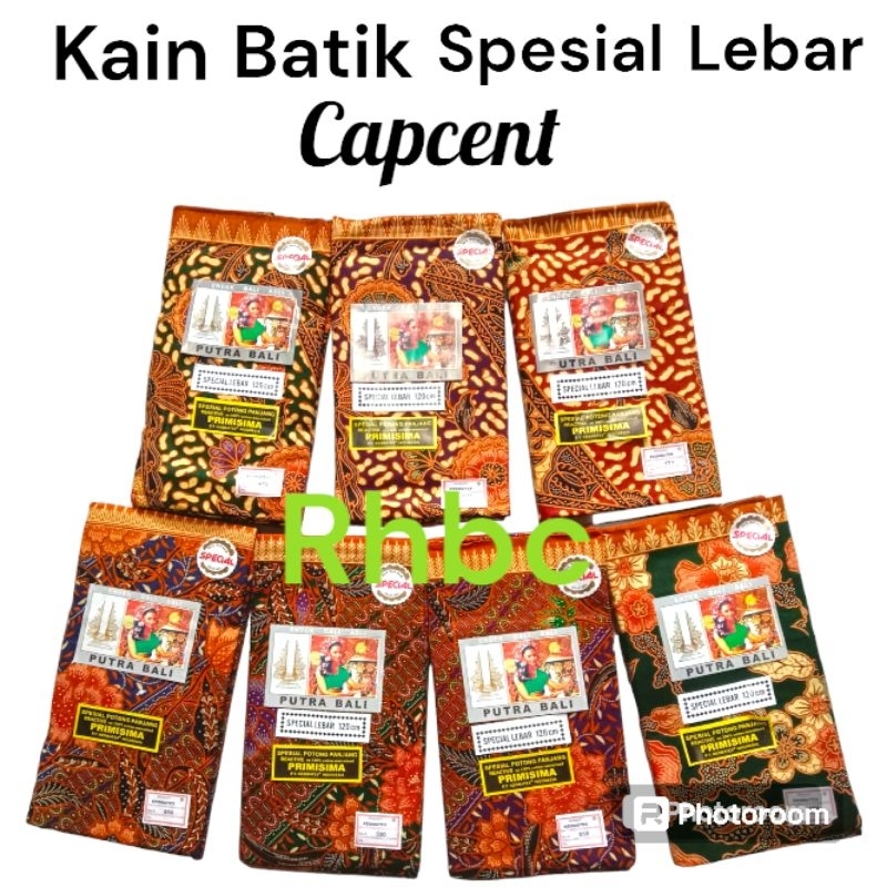 Kain Samping Cap Cent Batik Halus Spesial Lebar Putra Bali Jarik Katun Kebat Tapih Panjang Ibu Melah