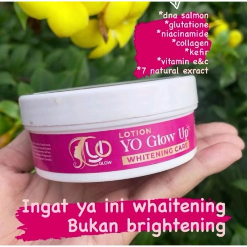 Yo Glow UP - Body Lotion 100ml - Lotion Pemutih -Lotion Pencerah -Body Lotion- Hb serum