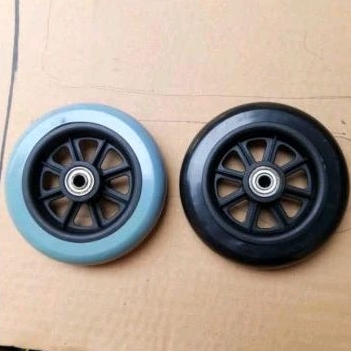 roda depan kursi roda travel diameter roda 12 , 5 cm original