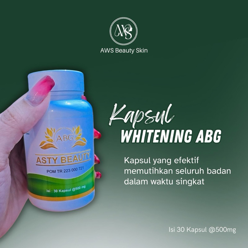 KAPSUL WHITENING ASTY BEAUTY/ KAPSUL BPOM SI KAPSUL GLOW UP/ KAPSUL ABG