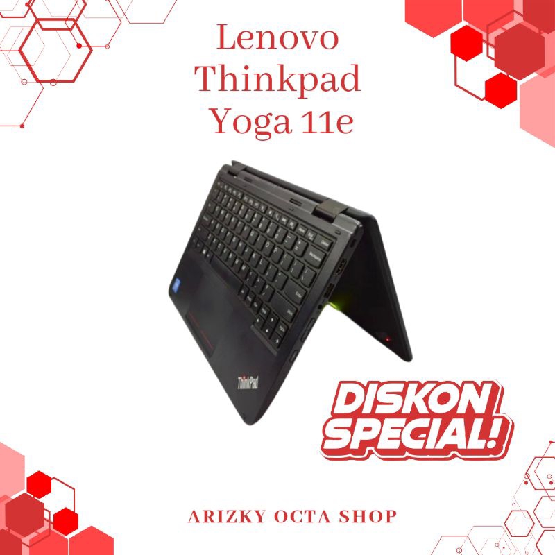 Laptop Lenovo Thinkpad Yoga 11e tab/tablet Ram 4gb ssd 128gb webcam hdmi layar touchscreen lcd 11.6"