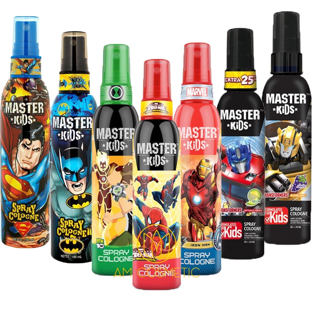 Master Kids Spray Cologne 100ml Parfum Anak Superhero Ben10 Batman