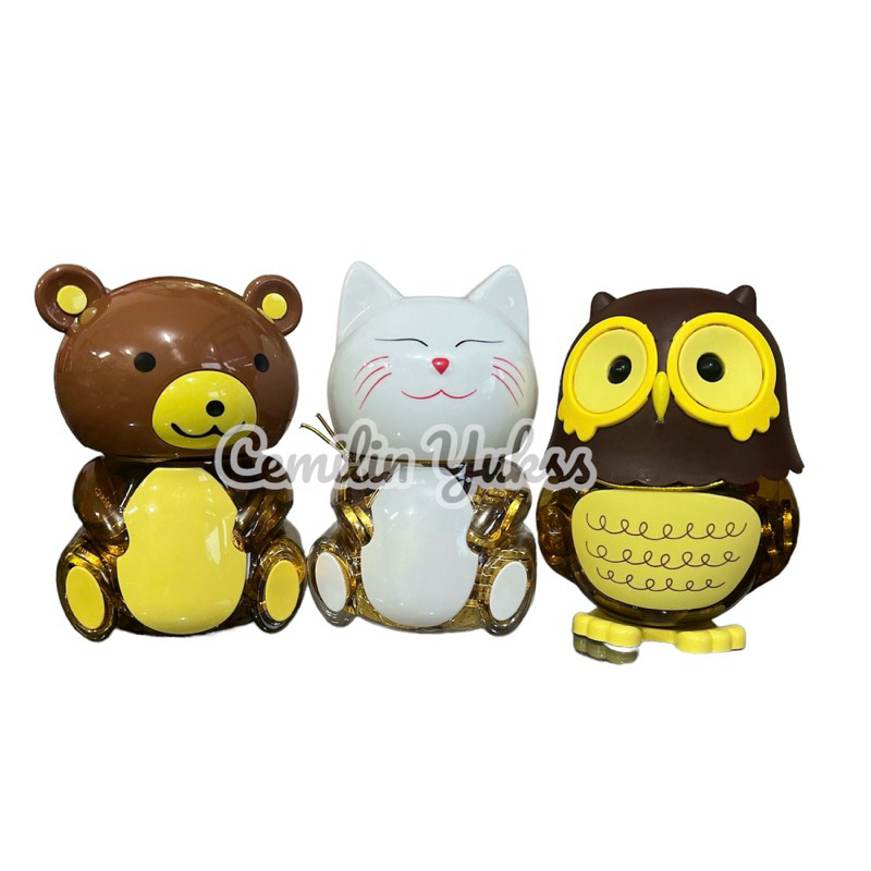 

Naraya Chocolate Coin Jar 240g Coklat Koin Karakter Lucu Chocolate Coin Owl Bear Cat