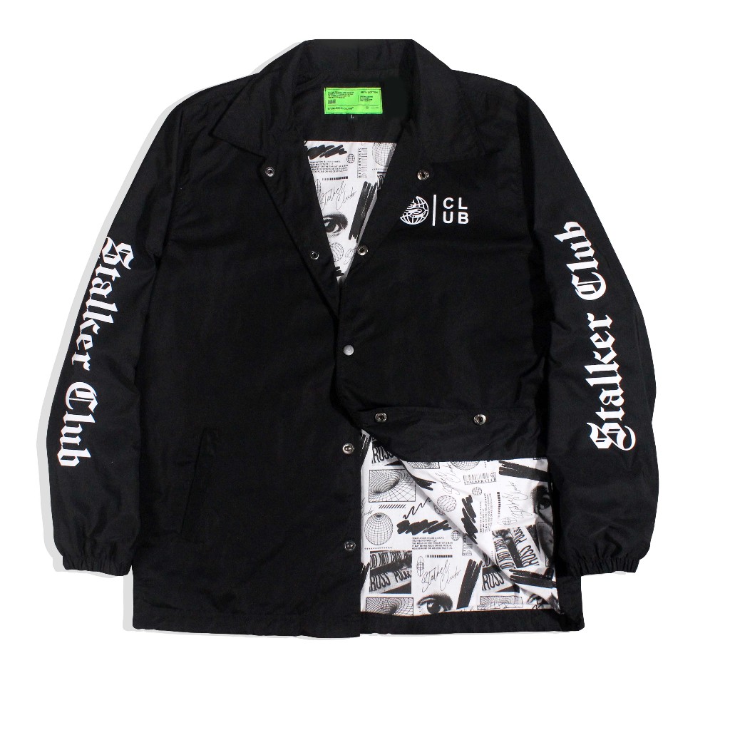 Stalker - S-Globe Jaket Coach Parasut Pria Wanita Anti Air Premium Distro Waterproof Premium