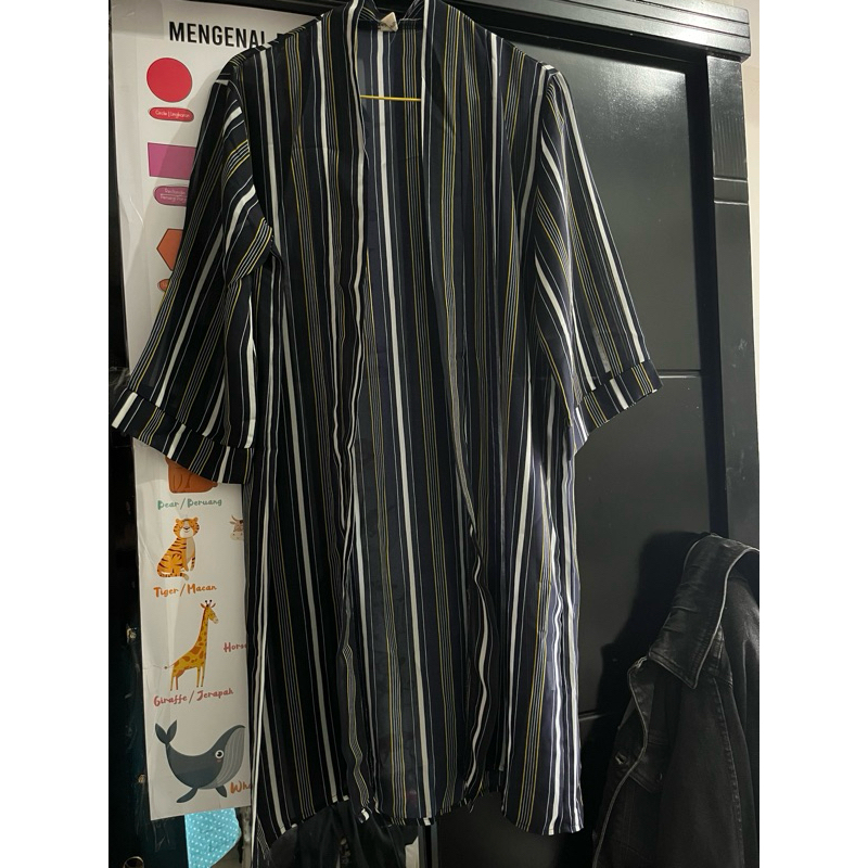 preloved outer garis garis/outer navy/outer pantai/outer kondangan/outer hijab/outer panjang