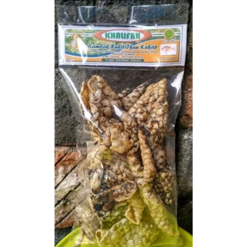 

Rambak ikan kakap matang netto 75.gr