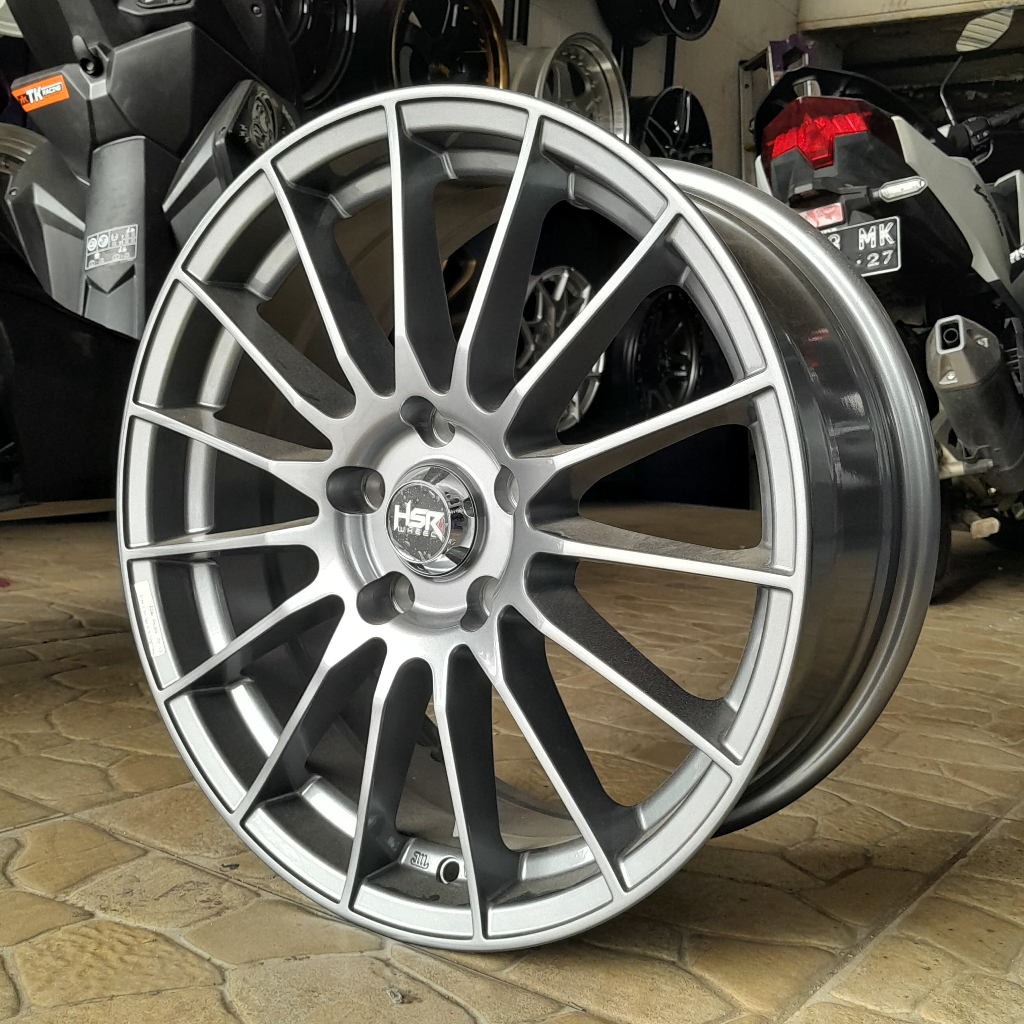 Velg Mobil Ring 17 HSR Maudus Untuk Xpander Luxio Apv Innova Pelek Racing R17 Grey