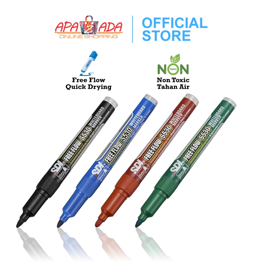 Apazada - Spidol Papan Tulis / Spidol SDI Whiteboard S530 / Whiteboard Marker / Spidol Dapat Dihapus