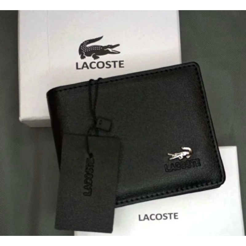 Dompet pria merk branded ed full black dompet cowok free box