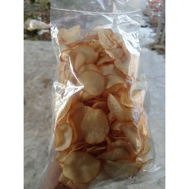 

Keripik ubi pedas/original