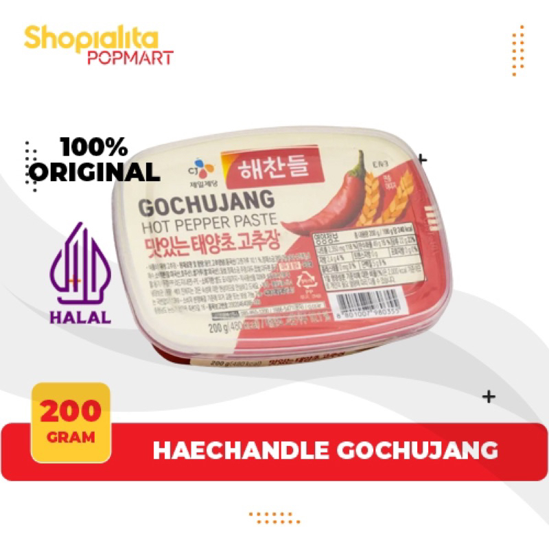 

Haechandle Saus Gochujang Halal MUI Pasta Cabai Korea 200 Gram