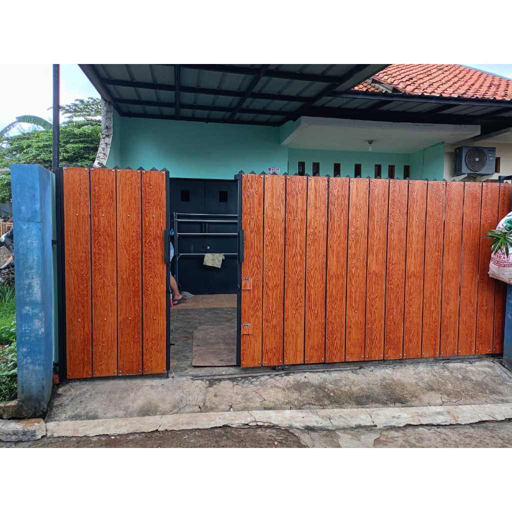 PAGAR RUMAH || PAGAR RUMAH KAYU GRC || PAGAR RUMAH MINIMALIS MOTIF KAYU GRC.