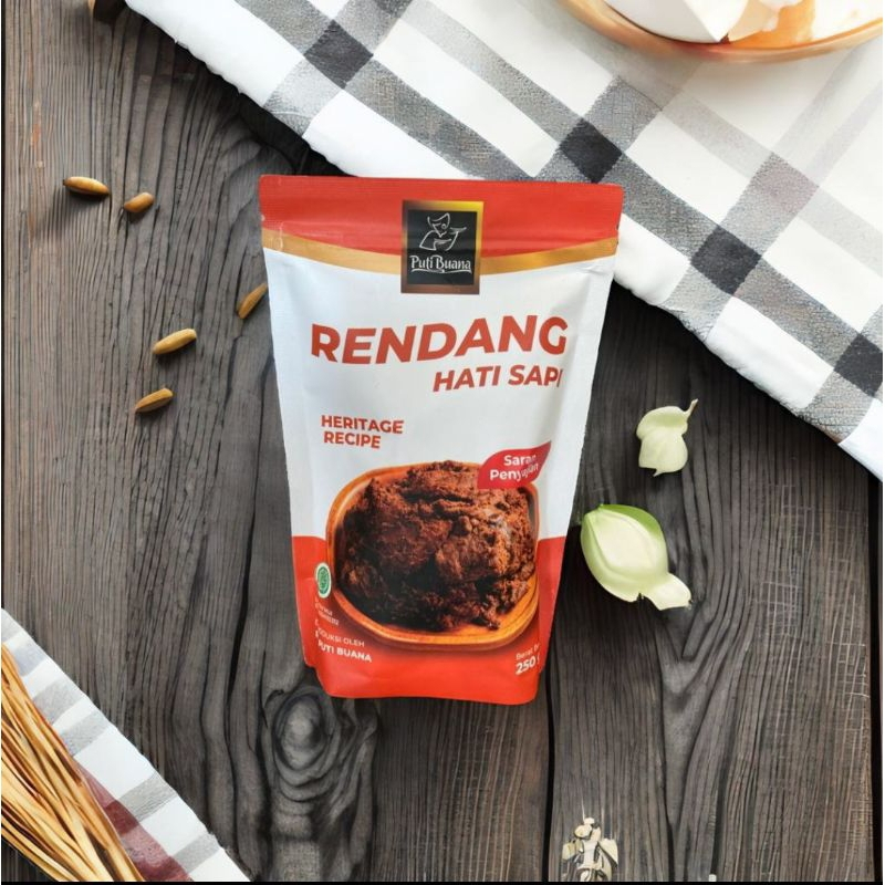 

Rendang Hati Sapi Original Khas Padang 250 gram