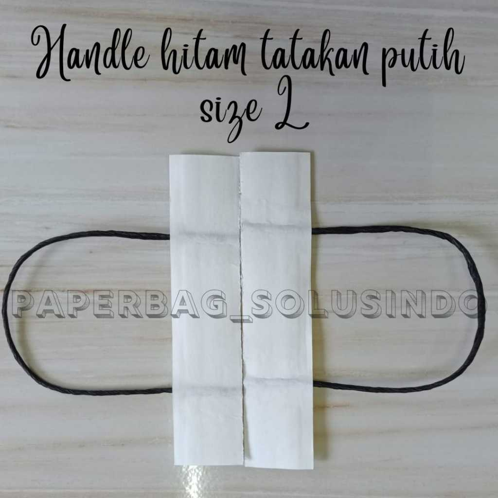 

Paperbag Twisted Handle 200 set/ Tali Kepang Kertas / Kraft Kertas / HITAM BESAR TATAKAN PUTIH / Tali kertas