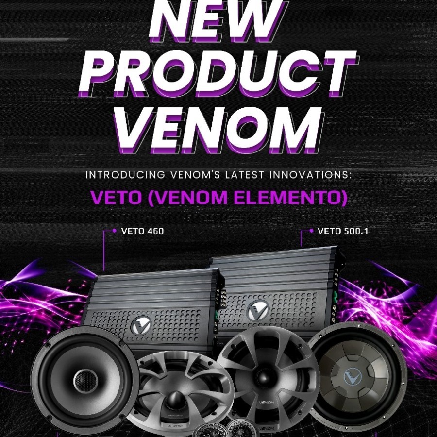 Audio Mobil Full Set Sound System VENOM ELEMENTO VETO SERIES