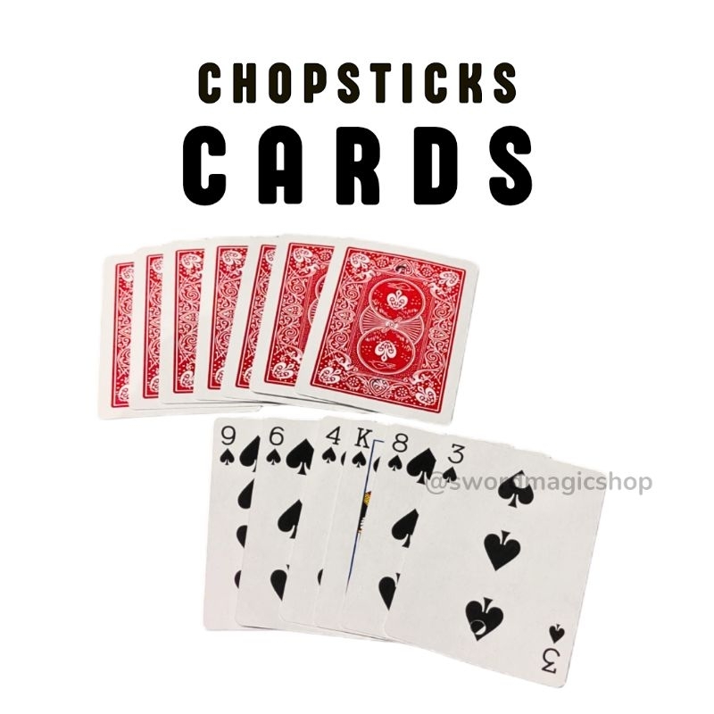 Sulap Chopsticks Card - Card Magic - Sulap Kartu - Sulap Sumpit - Sulap Prediksi - Toko Sulap - Swor