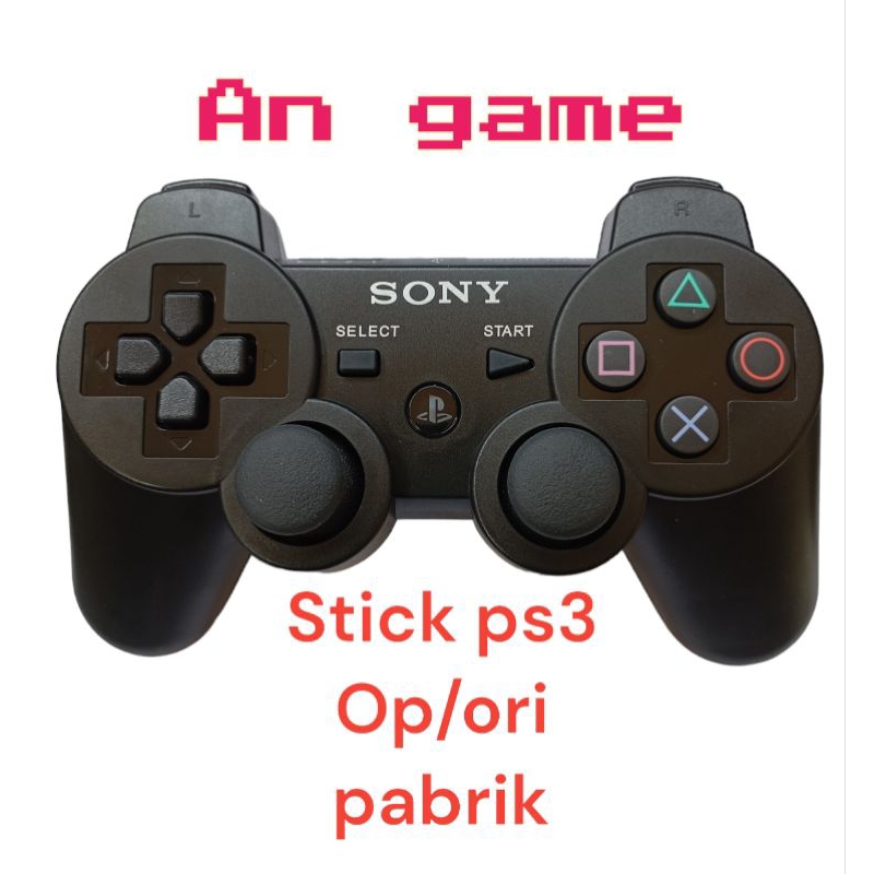 STIK PS3 WIRELESS OP HITAM / STICK PS3 OP WIRELESS