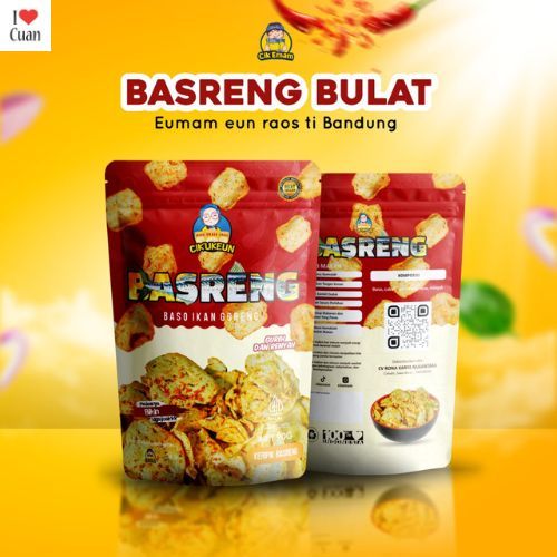 

[TERMURAH] KERIPIK BASRENG - BASO IKAN GORENG PEDAS GURIH - CIKUKEUN