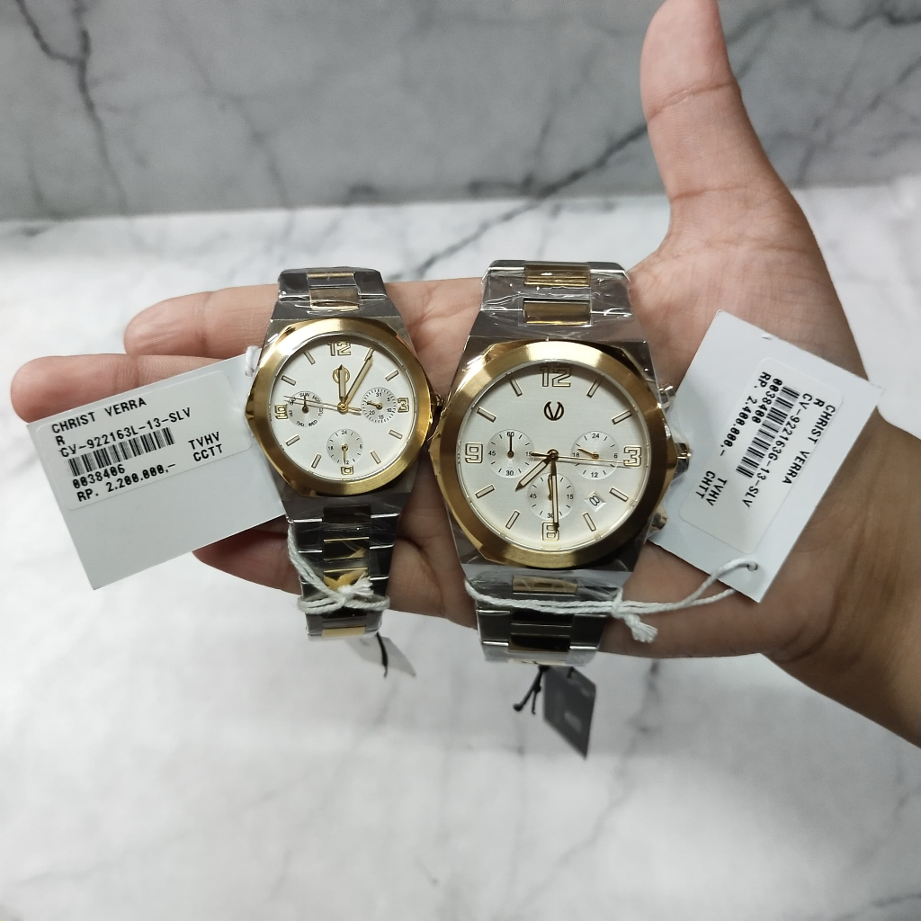 Christ Verra CV-922163 Jam Tangan Original Couple