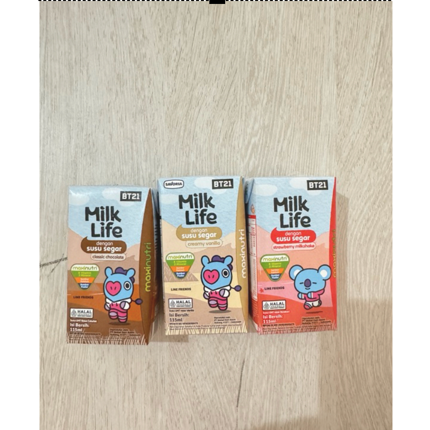 

(BELI 10 GRATIS 1) SUSU UHT MILK LIFE 115ML