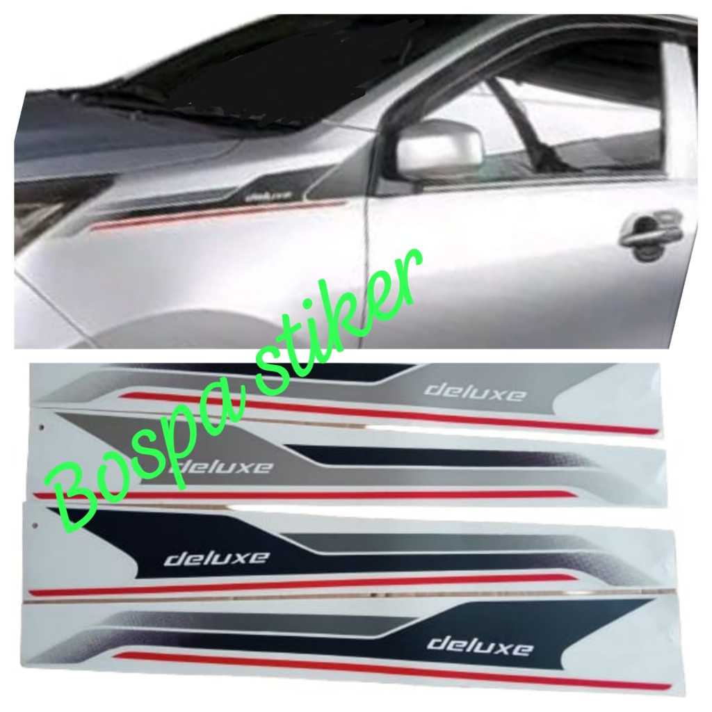 stiker deluxe sigra new