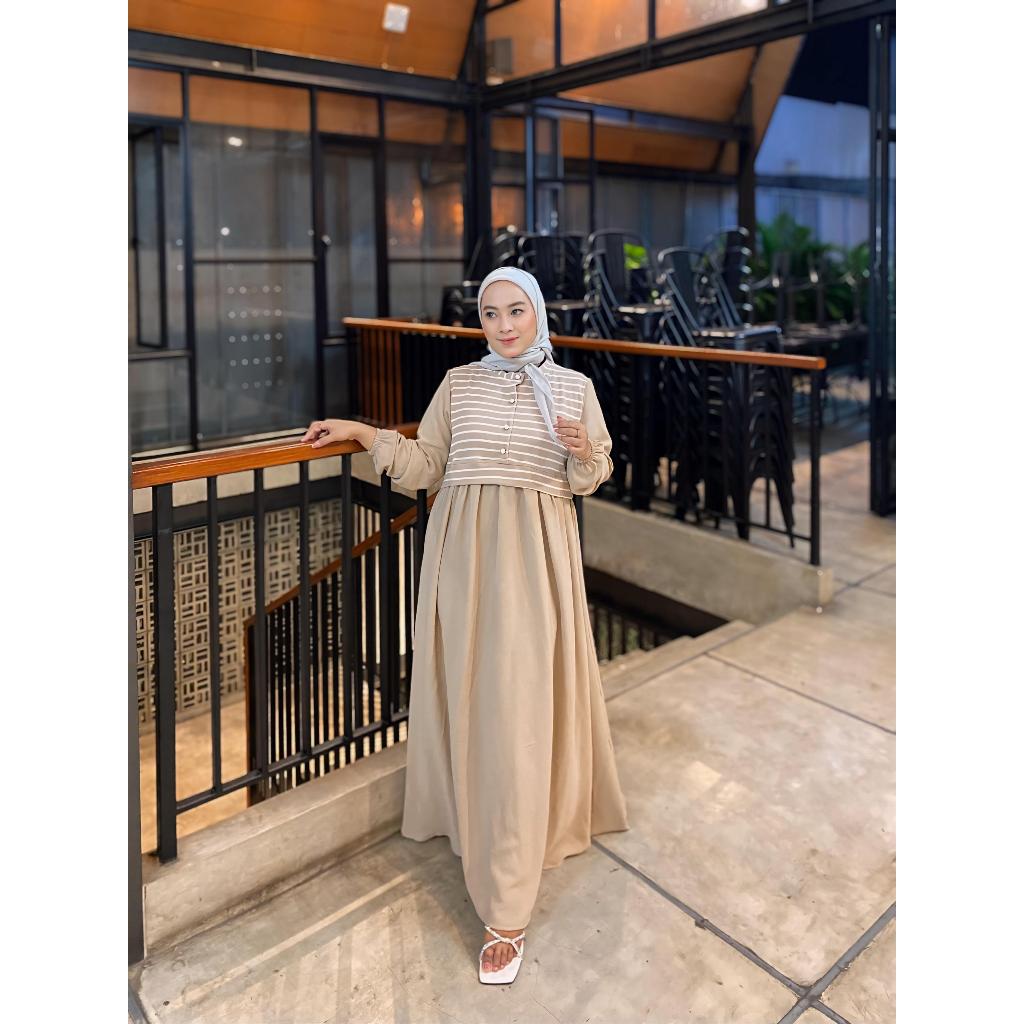 Baju Gamis Rajut Baju Gamis Crinkle Baju Gamis Airflow Dress Muslim