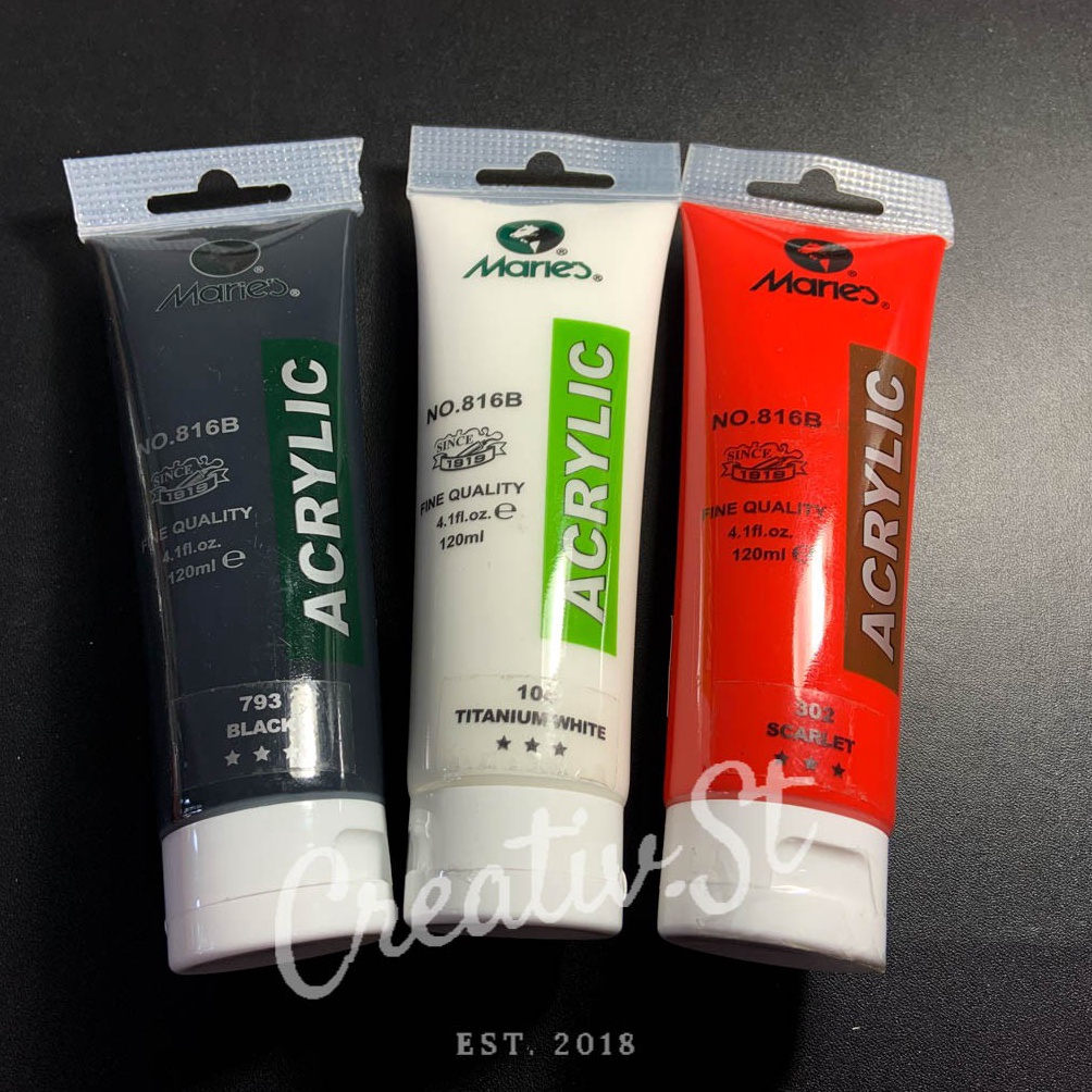 

ART F76B Maries Acrylic 12 ml Paint Acrylic Colour Satuan Cat Lukis Akrilik