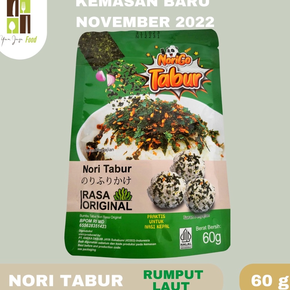 

Nori Tabur Rumput Laut Panggang 6GR Rasa Original Pedas Sapi PanggangBBQSEAFOOD