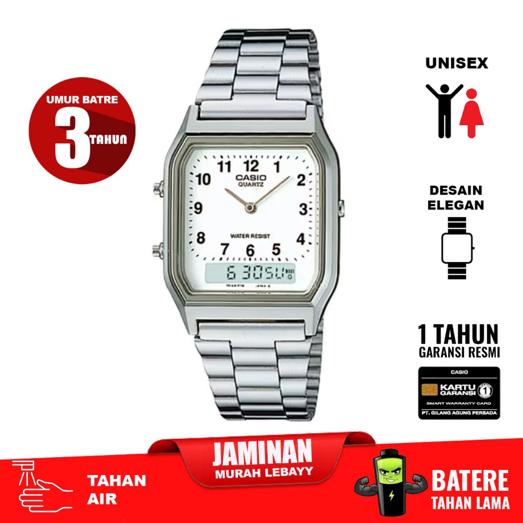 Casio AQ-230A-7BMQ AQ230 AQ 230 jam tangan original garansi resmi