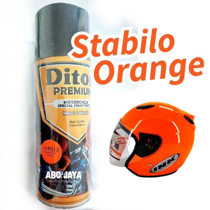 Cat Pilok Diton Premium 9013 Fluorescent Orange 400ml Oren Oranye Cerah Stabilo Stabillo Pylox Pilox