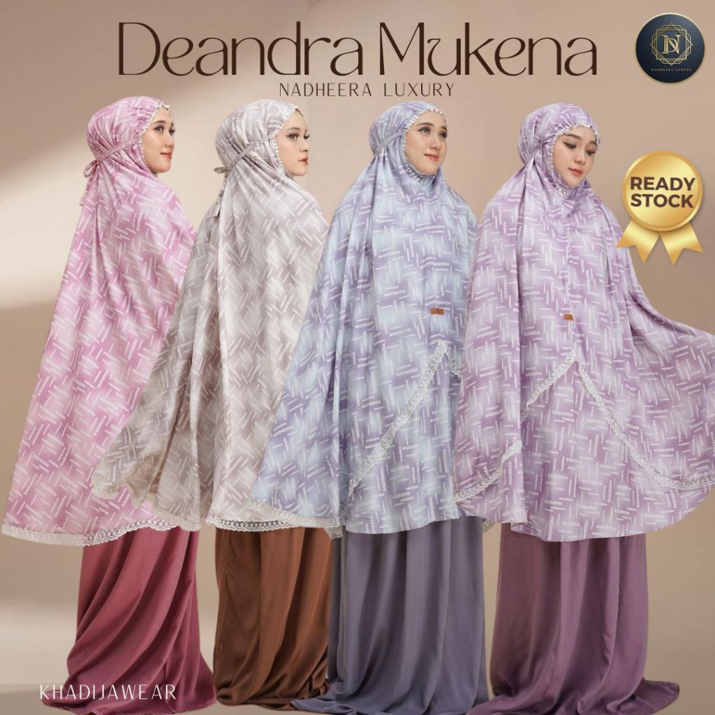 [BISA COD] DEANDRA MUKENA NADHEERA LUXURY mukenah terbaru dea nadhera rayon nyaman