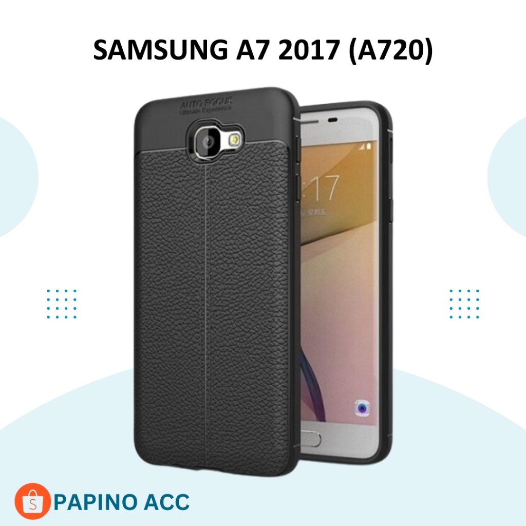 CASE SAMSUNG A7 2017 - SLIM LEATHER CASE AUTOFOCUS SAMSUNG A7 2017