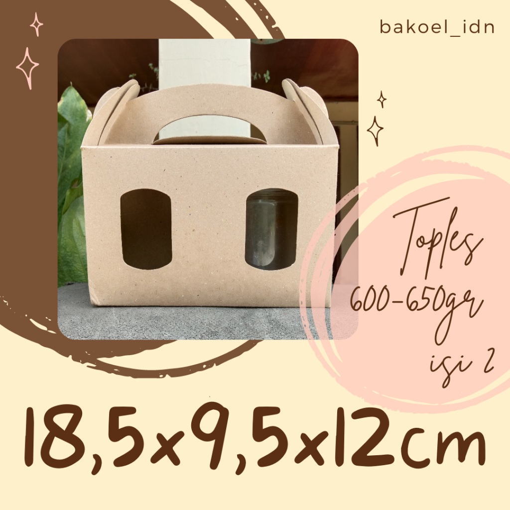 

Gable Box Dus Kraft Toples Tabung Kue Isi2 Hampers Lebaran Natal Imlek