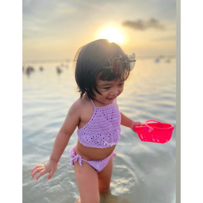 Bikini Anak one set bikini rajut