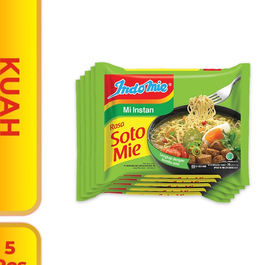 

Ready Stok 5 Pcs Indomie Kuah Soto Mie