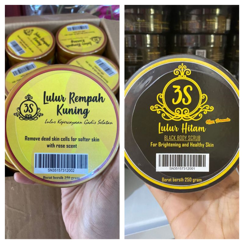 Lulur Hitam 3S / Lulur Rempah Kuning 3S