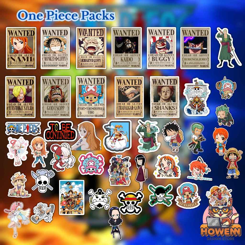 

HDS - STIKER PACKS ONE PIECE | 10 STIKER | RANDOM