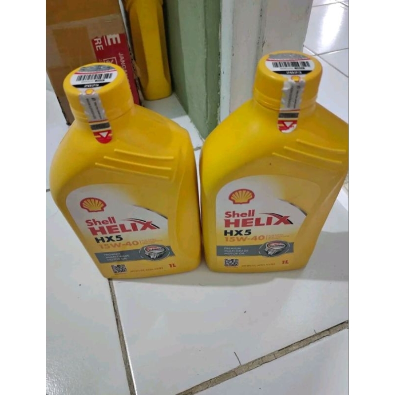 oli Shell helix hx5 hx6 ukuran 1liter