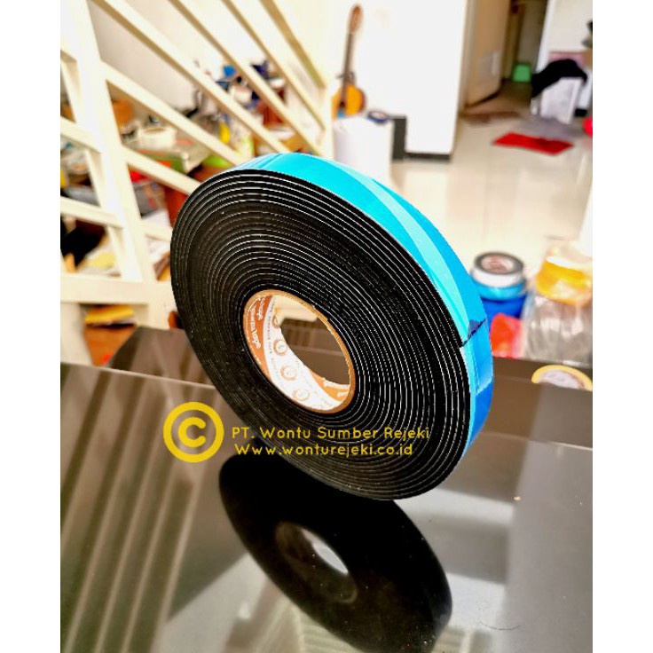 

Dijamin Laris spons sponge foam tape dengan lem 1 sisi Single Tape Foam warna hitam