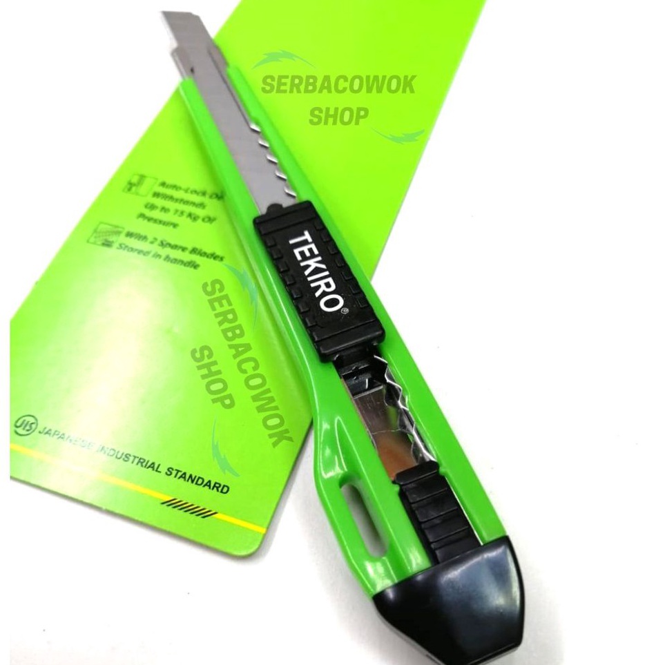 

Super Tambahan Tekiro Pisau Cutter Kecil 9 mm Cutter Knife Termurah Berkualitas