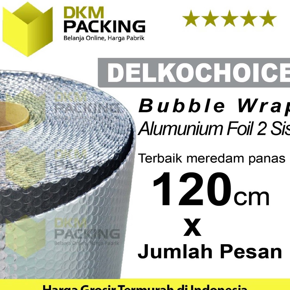 

Produk Terviral Plastik BUBBLE ALUMUNIUM FOIL ECERAN 12cm x JUMLAH M MURAH METERAN