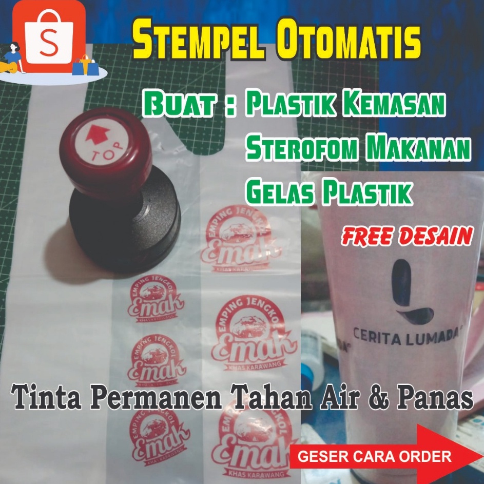 

Hadir Terjamin stempel plsatik sterofom gelas plastik