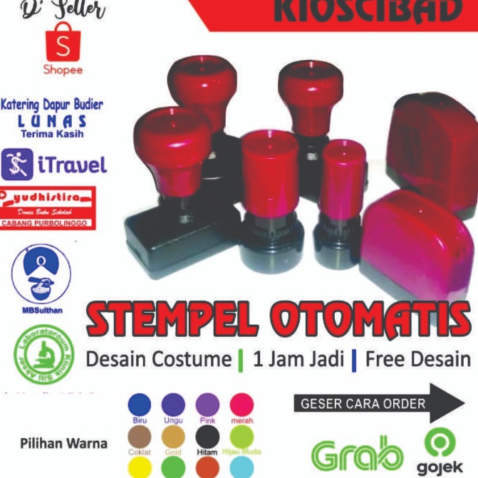 

Model Cantik Stempel otomatis 1 warna murah lebay