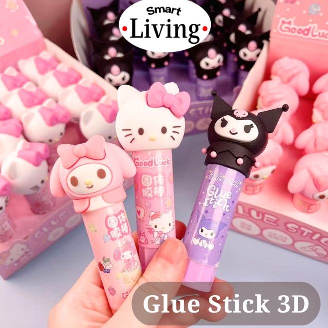 

Baru Kejutan SMRTLIV Glue Stick Anak Sekolah 3D Sanrio Lem Batang Sanrio Kuromi Melody Hello Kitty