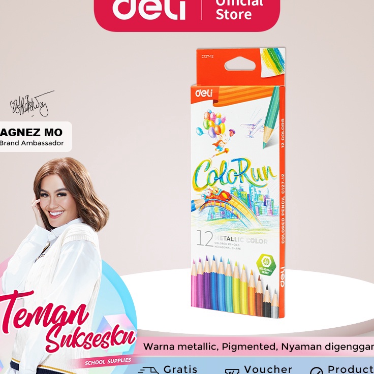 

Obral Harga Deli Colored Pencil Pensil Warna Metalik Nyaman Digenggam EC12712